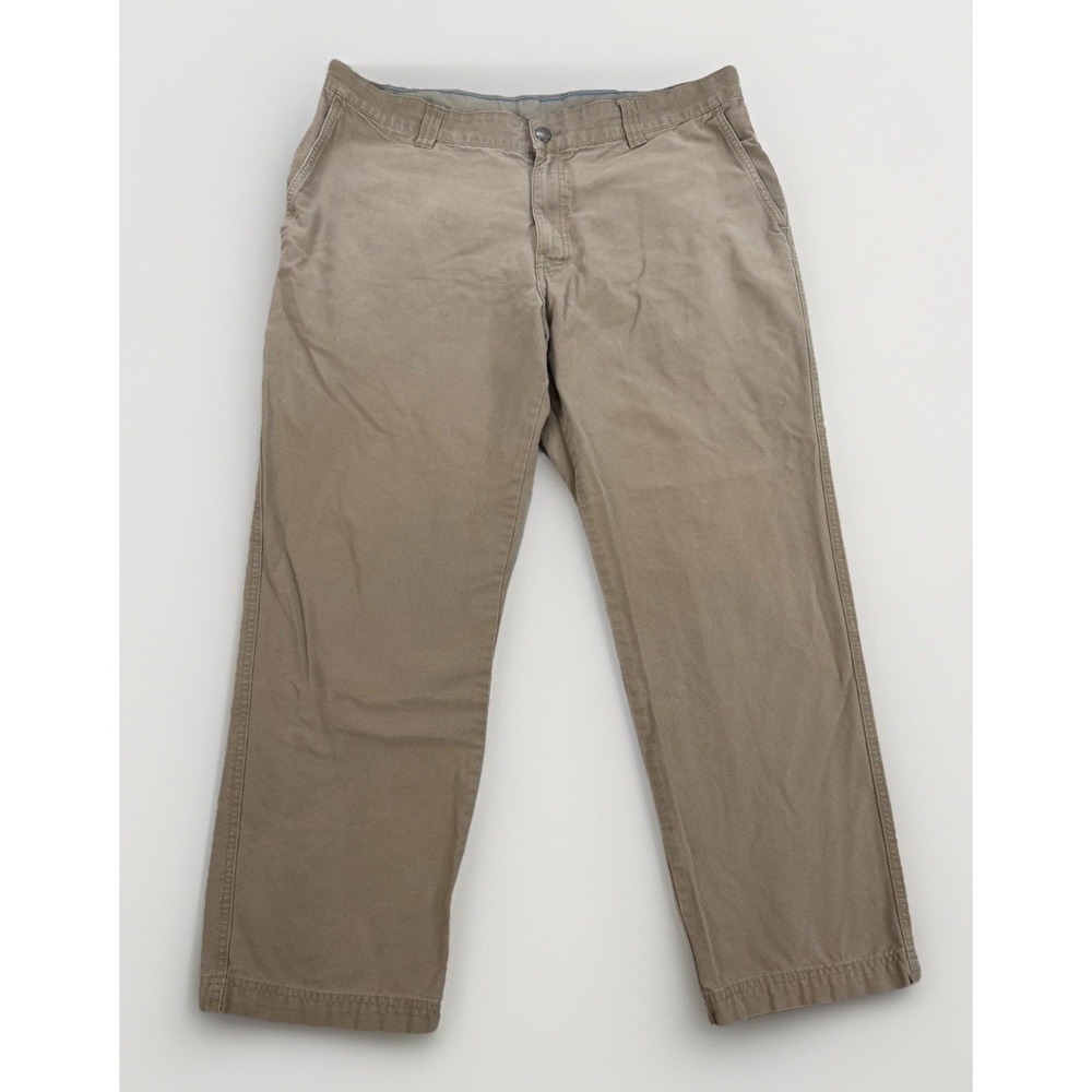 Columbia Flex ROC Pants Men's 40x30 Flax Beige AM8066 Canvas Cotton Outdoor